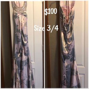 Wedding dress and 4 prom dresses